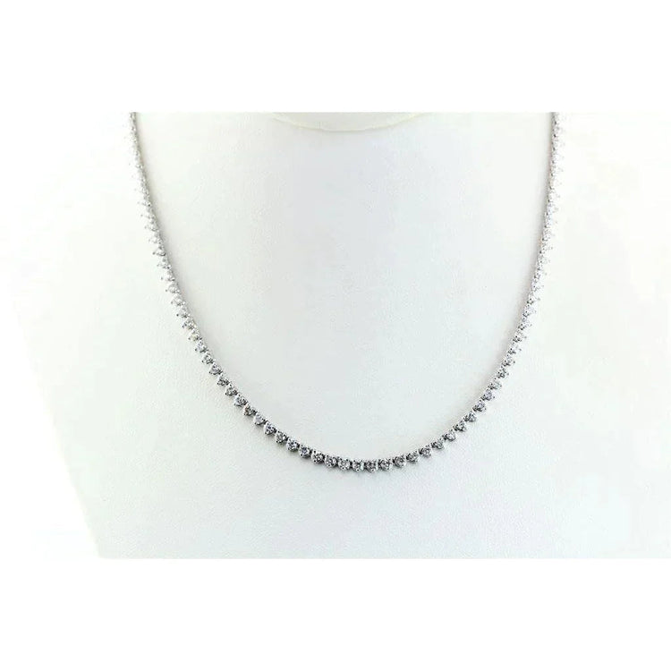 Collier Chaîne Véritable Diamant Tennis Décontracté