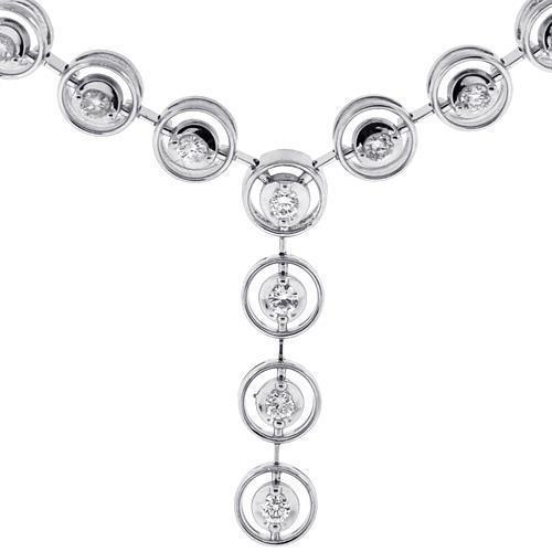 Collier Femme Naturel Diamants Ronds Scintillants Taille Brilliant 2 Ct Or Blanc