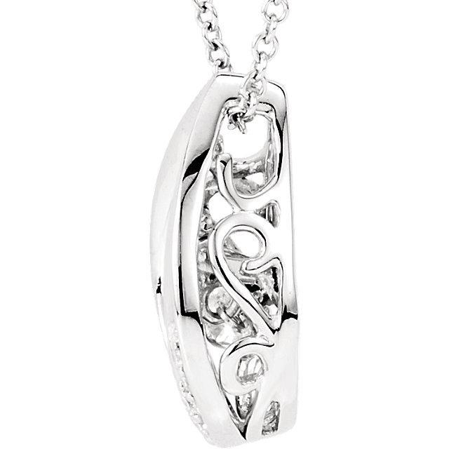 Collier Pendentif Larme Véritable Diamant 2.50 Carats Or Blanc 14K