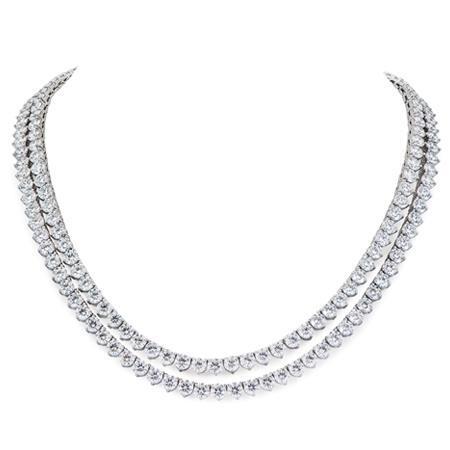 Collier Tendance à Double Rangée De Naturel Diamants