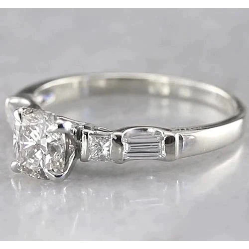 Coussin Griffes d'Aigle Réel Diamant Bague de Fiançailles 1.75 Carats Femme Bijoux