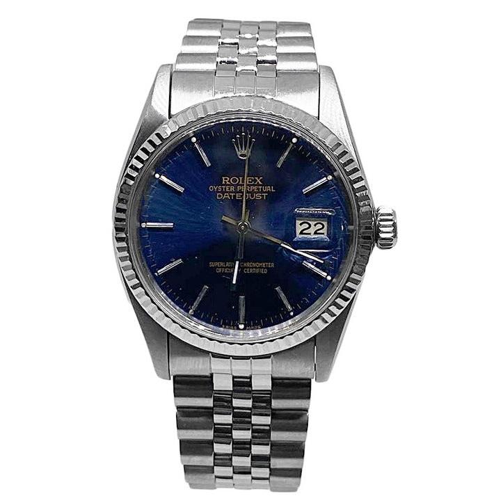 Montre Homme Cadran Bleu acier inoxydable