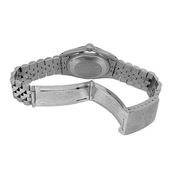 Date Just Rolex Montre Homme Cadran Bleu acier inoxydable Datejust réglage rapide