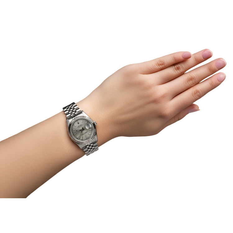 Datejust Rolex Montre de taille moyenne Jubilé Bracelet en acier inoxydable P4