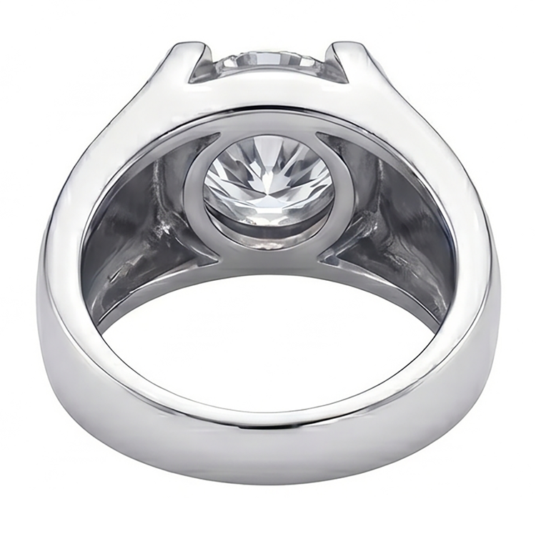 Diamant Fin Bague Homme fait main 2 carats par HarryChadEnt