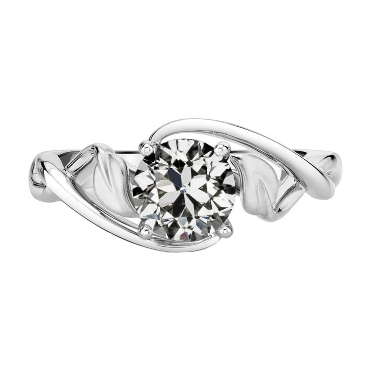 Brillant Bague Mono-Pierre 2-carats Or Blanc 14 Carats – vue principale