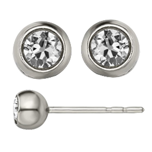 Diamant Fin Pendants d'Oreilles 2 carats Or 14K Blanc – vue principale