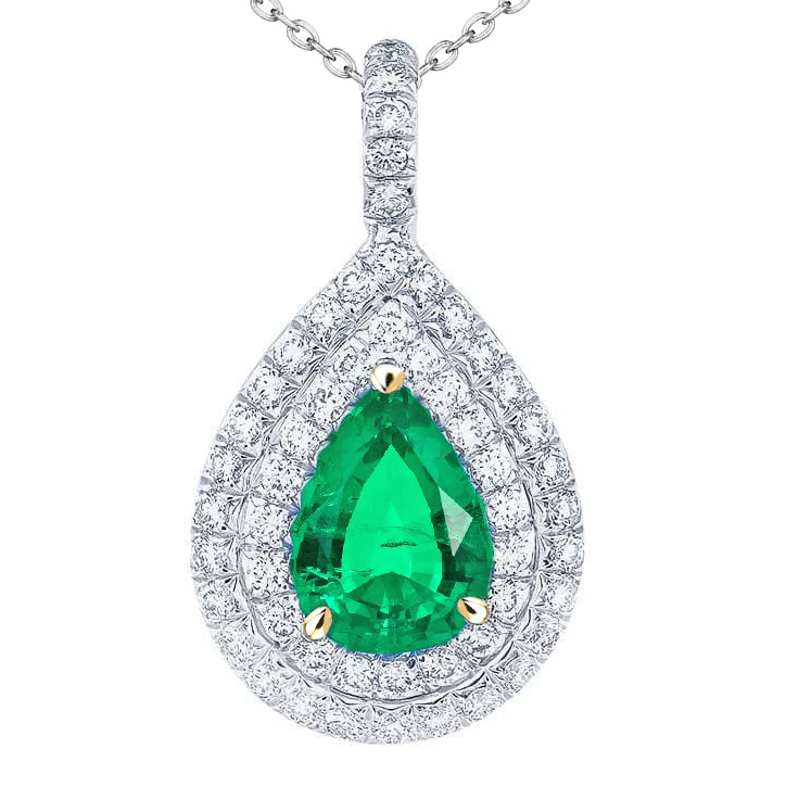 Confectionné main Collier Pendentif Pierre 3 carats – vue principale