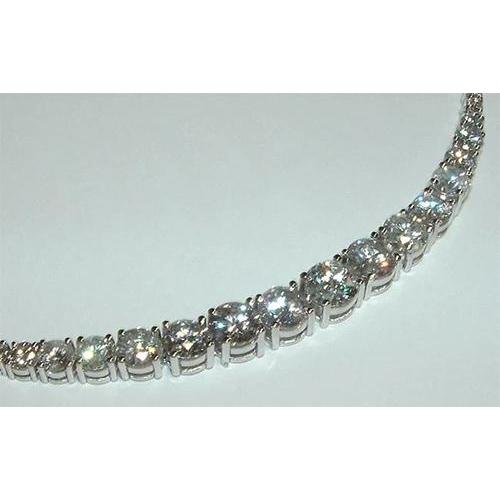 Élégant Collier De Diamants Véritables