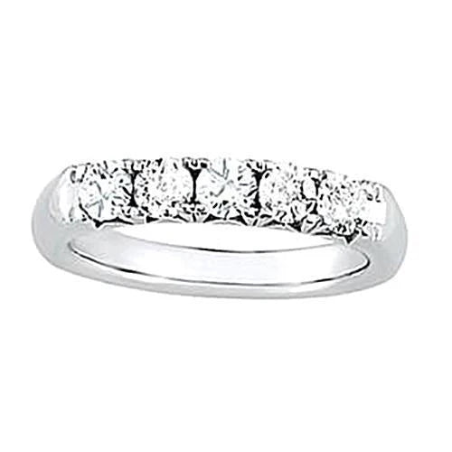 Ensemble De Griffes De Bague De Fiançailles Avec Réel Diamants 14 Carats En Or Blanc 2.50 Carats