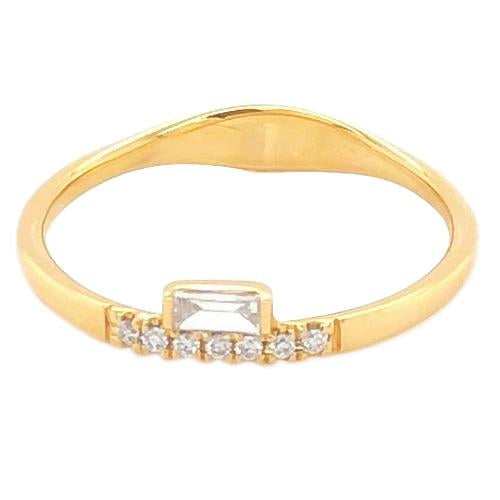 Ensemble De Griffes De Naturel Diamants 0.71 Carats Femmes Or Jaune 14 Carats Bijoux Neufs