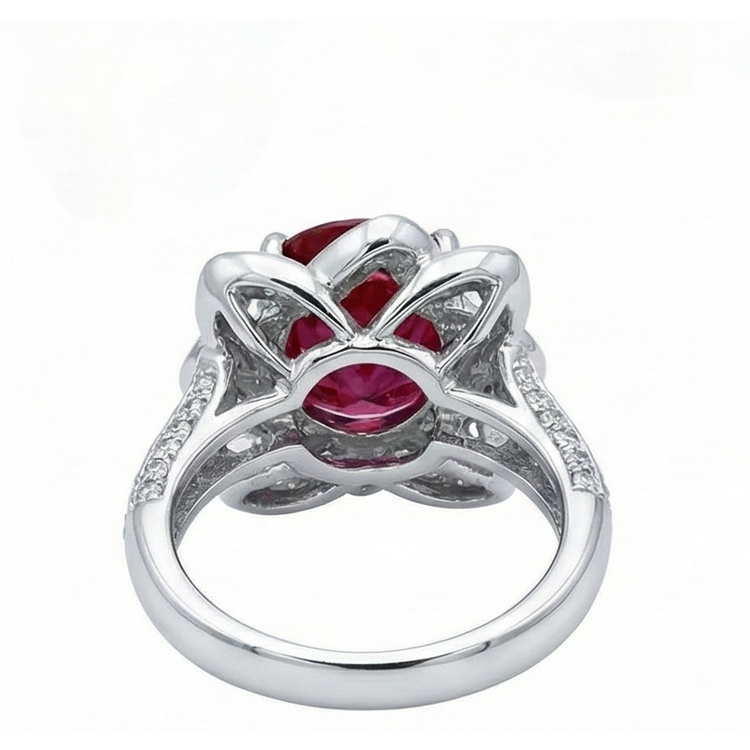 naturel round diamant 2.51carats bague vue de dessus