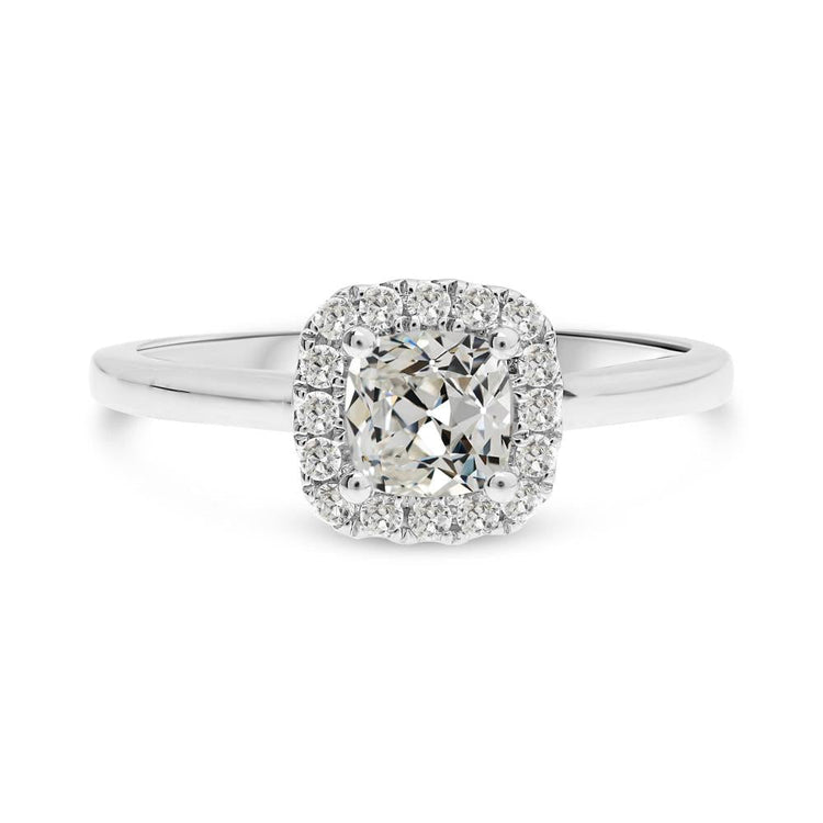Halo Anniversaire Bague Coussin ancienne mine Cut Véritable Diamant 3.50 Carats