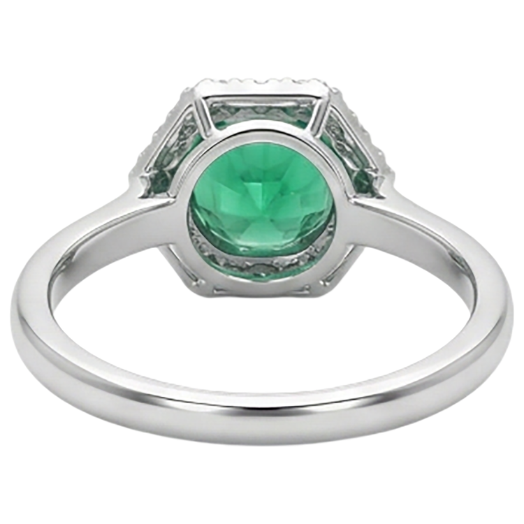 Sophistiqué Bague Pierre de Couleur 2 carats – vue arrière