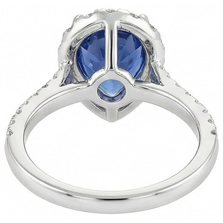 Rayonnant Bague Pierre Précieuse 3,75 carats – vue de dessus