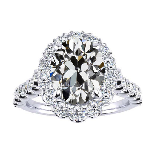 Brillant Bague de Fiançailles Halo – vue principale
