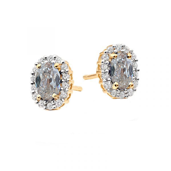 Sophistiqué Diamant Fin Boucles d'Oreilles 5,50 carats – vue principale