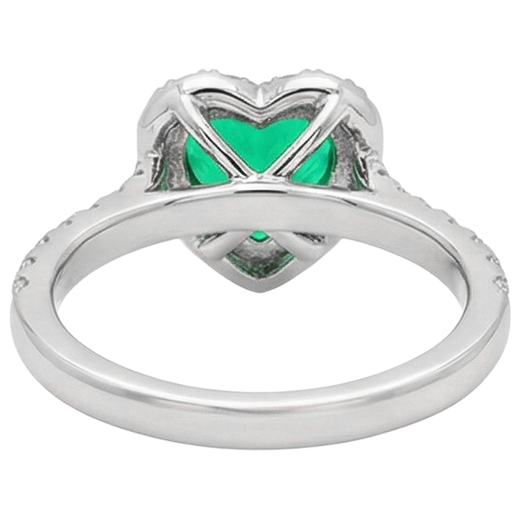 Sur mesure Bague Pierre de Couleur 2 carats – vue arrière