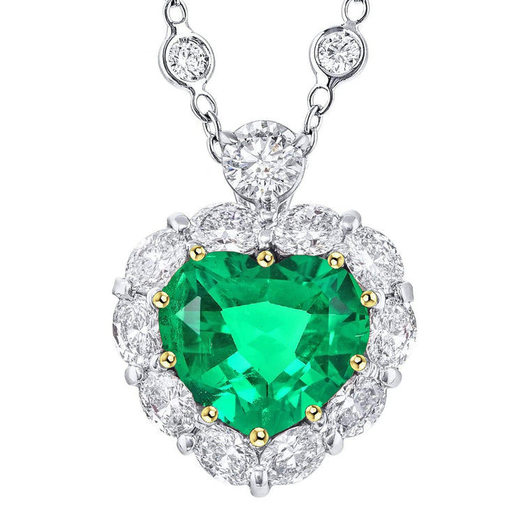 Émeraude Pendentif Gemme – vue principale