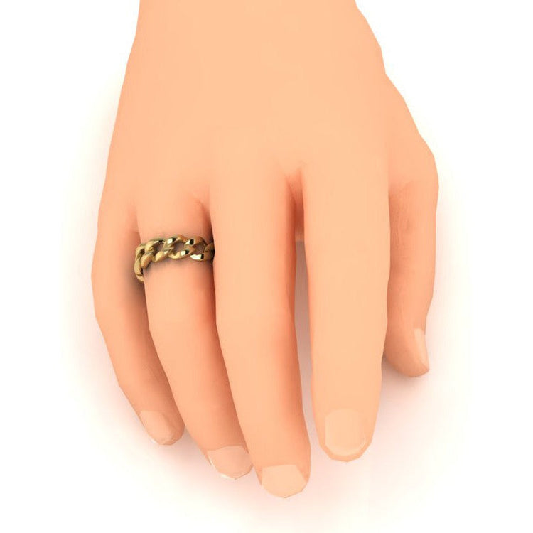 Homme Bande Miami Cubain Or Jaune