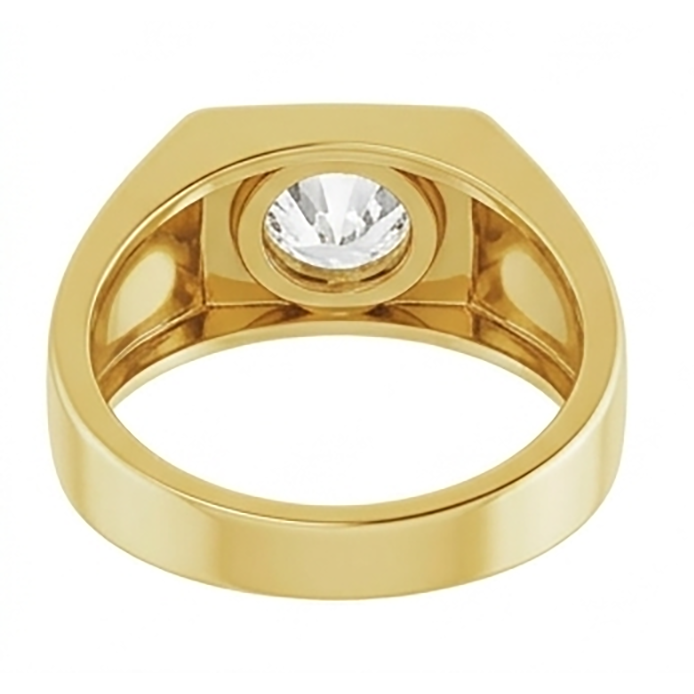 Homme Diamant Bague Masculine – Coussin Antique 1,50 carats 10K