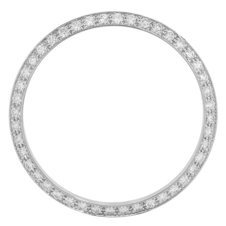 Hommes 2 ct. Lunette en Véritable diamant personnalisée de 36 mm pour s'adapter à Rolex Datejust et à tous les modèles de montres