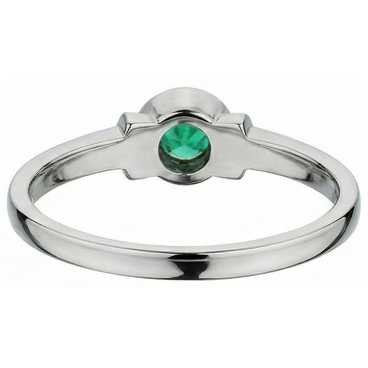 Confectionné main Bague avec Gemme 1 carats – vue arrière