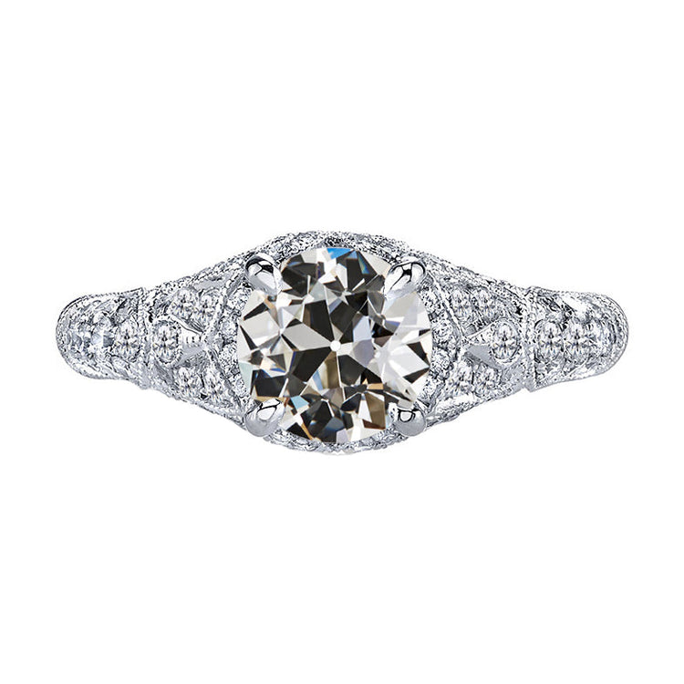 Diamant Bague Nuptiale 2-carats Or Blanc 14 Carats – vue principale