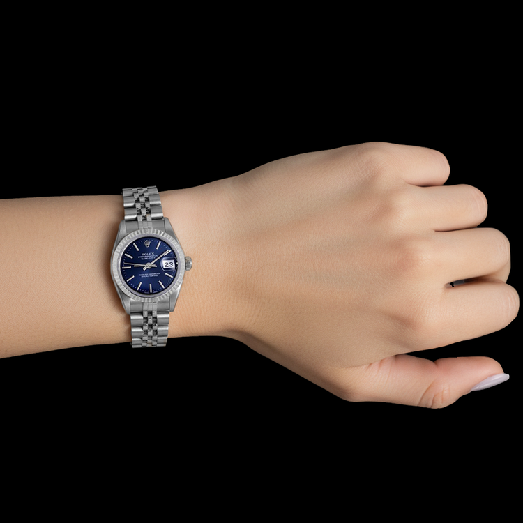 Rayonnant Rolex carats – vue de dessus