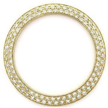Lunette en Réel diamant personnalisée de 2,75 carats de 36 mm pour s'adapter à tous les modèles de montres Rolex Daytona