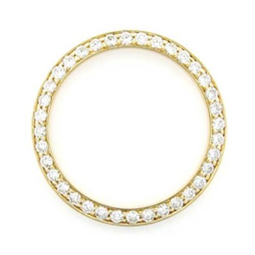 Lunette en Réel diamant rond personnalisée de 2 carats pour s'adapter à tous les modèles de montres Rolex Datejust