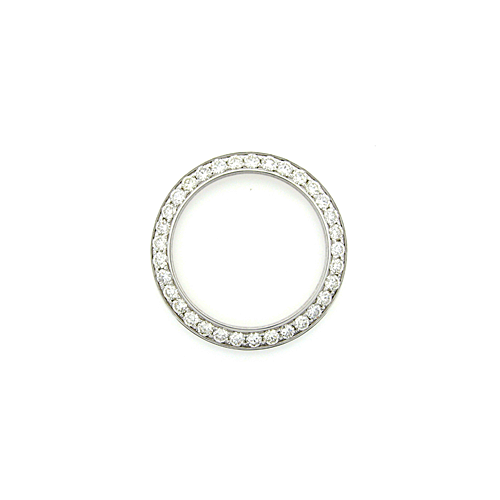 Lunette en Véritable diamant pavée personnalisée de 2 carats compatible avec tous les modèles de montres