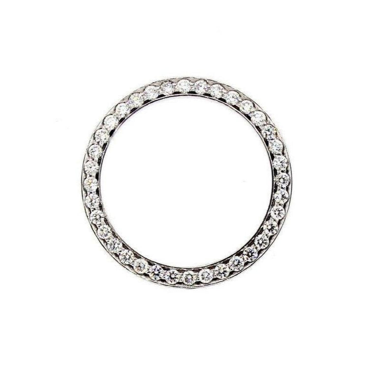 Lunette en Véritable diamant personnalisée de 1,75 ct pour s'adapter à la montre Rolex Datejust & Date