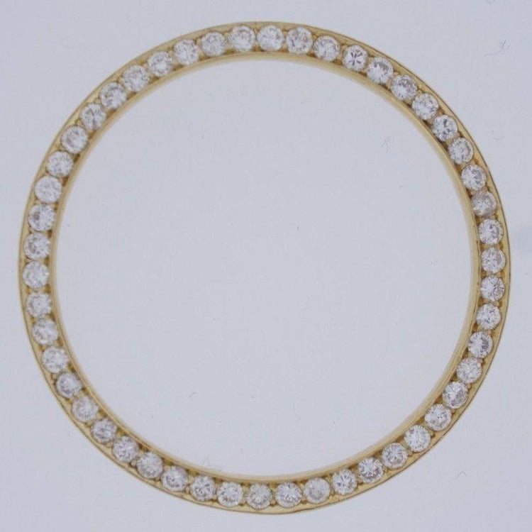Lunette en Véritable diamant ronde personnalisée de 3,50 carats pour s'adapter à tous les modèles de montre Rolex Date 34 mm.