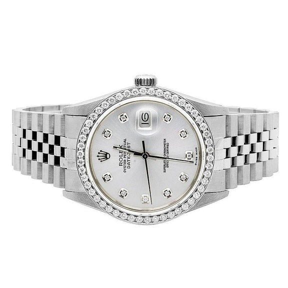 Lunette Jubile Bracelet acier inoxydable Gents Rolex Datejust Montre D
