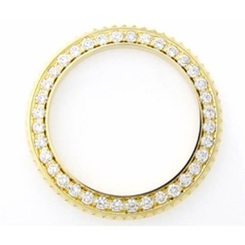 Lunette en diamant personnalisée de 3,25 ct de 36 mm pour montres Rolex Datejust et President