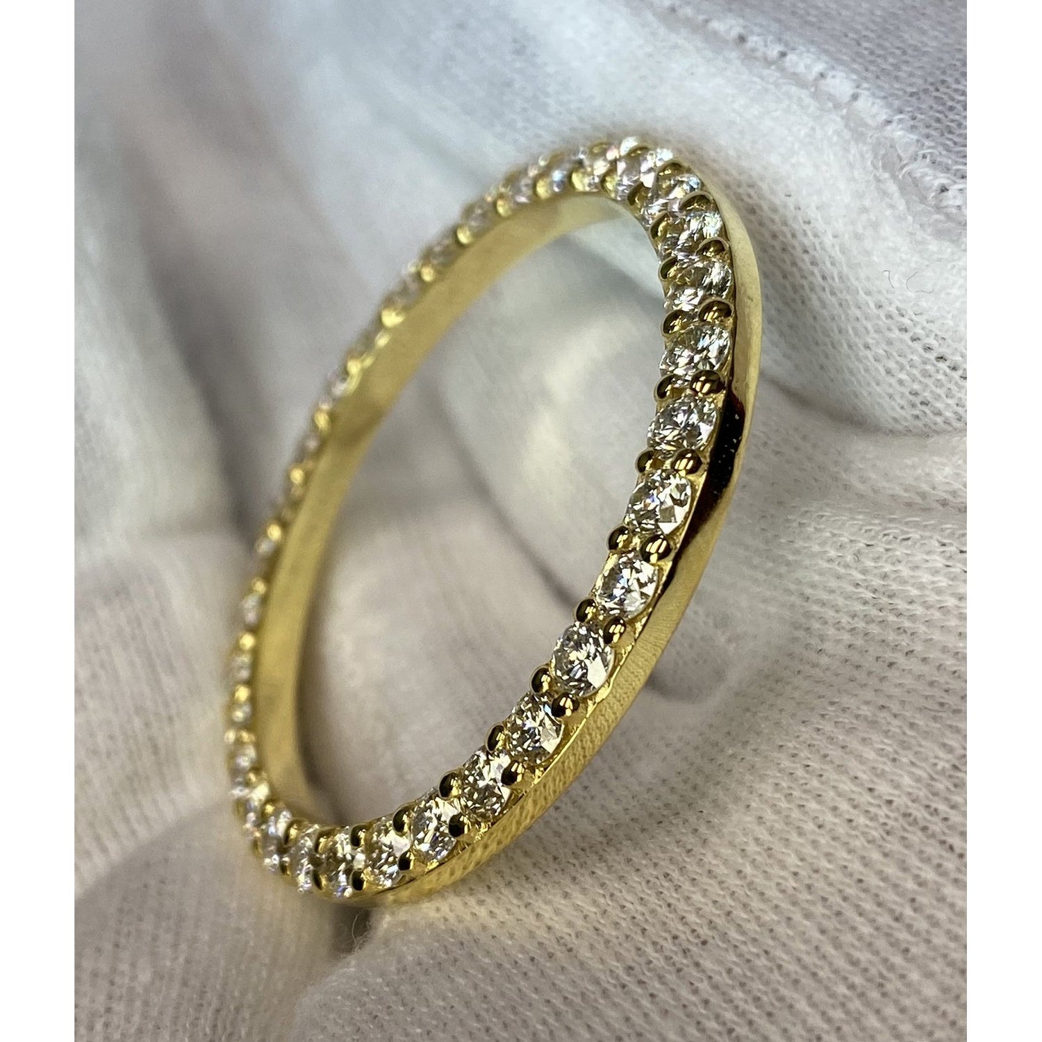 Lunette en diamant sertie de griffes pour montre Datejust ou Day Date 36 mm pour homme personnalisée 5,4 ct