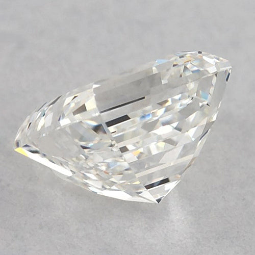 Diamant Asscher 1,25 carat, taille non sertie, pureté E, VVS1, très bonne taille