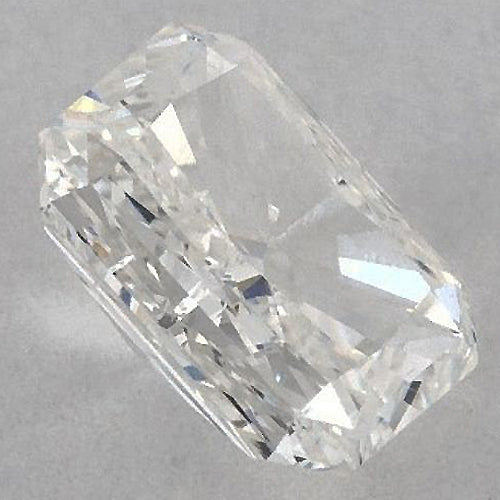 Diamant de 4 carats, taille radiant, non serti, couleur F, pureté VS1, très bonne taille