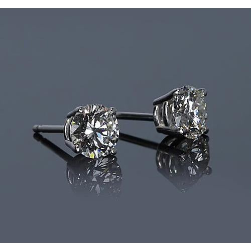 Intemporel Puces d'Oreilles 0,65 carats – vue de côté