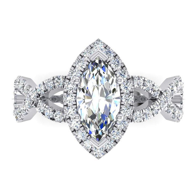 Marquise Infinity Diamants Extraits De La terre Naturelle Bijoux
