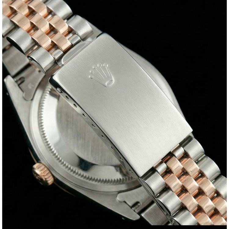 Montre Rolex Datejust pour femme, cadran romain, jubilé en acier inoxydable et or, lunette cannelée