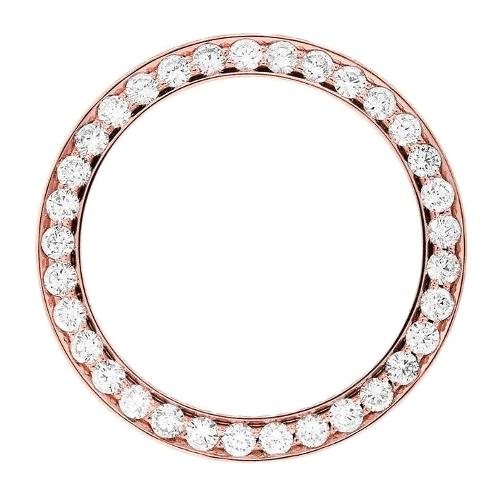 Montre et lunette personnalisées du président en Réel diamant pour s'adapter à Rolex Datejust 4 carats 36 mm