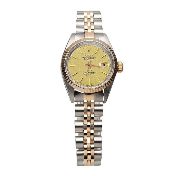 Montre Dame Champagne Bâton Cadran Rolex