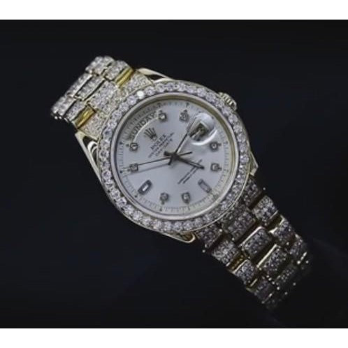 Montre Présidentielle Femme Rolex Diamants Personnalisés