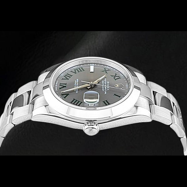 Montre Rolex 126300 Datejust 41 mm en acier inoxydable avec cadran lumineux romain gris