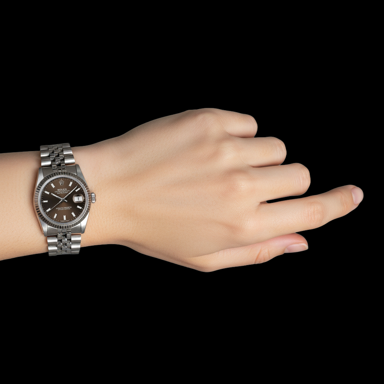 Montre Rolex Date-Just en acier inoxydable de 31 mm