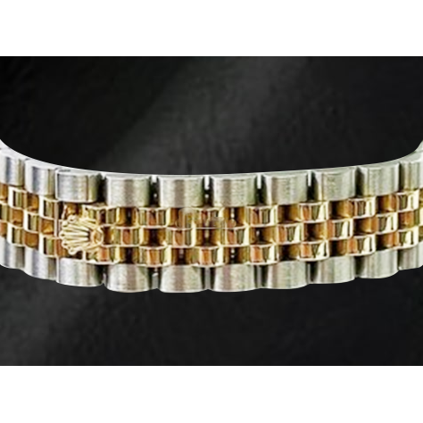 Montre Rolex Datejust 28 mm avec cadran diamant champagne modèle 2010 bicolore