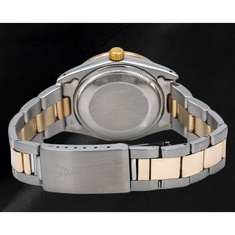 Montre Rolex Datejust 31 mm avec cadran en nacre rose et diamants, bracelet Oyster bicolore