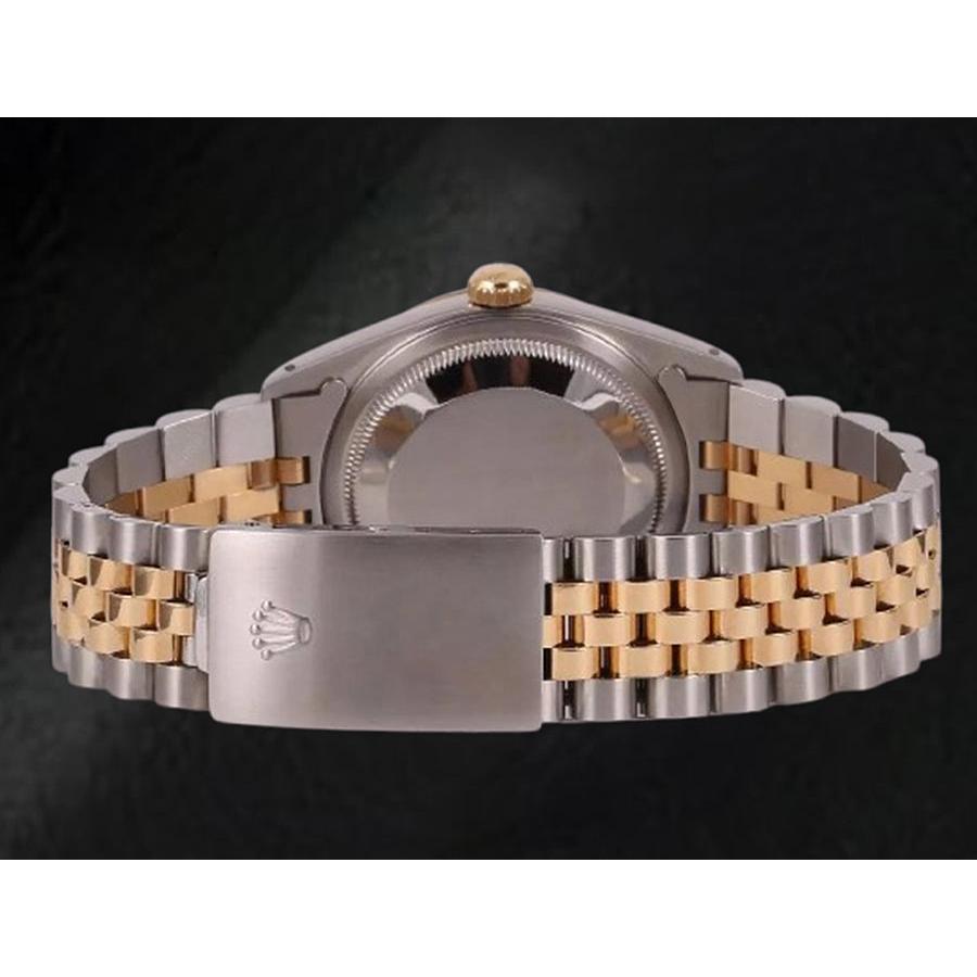 Montre Rolex Datejust 36 mm avec cadran en nacre rose et diamants bicolore